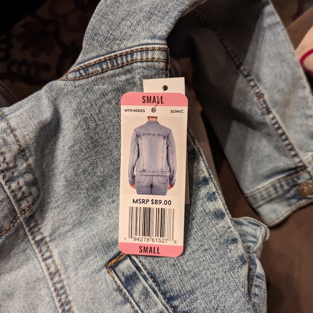 Seven7 Denim Jacket in Blue, Size Small - Picture 7 of 10